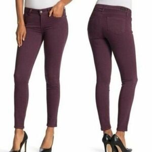 Paige Maroon Verdugo Ankle Jeans